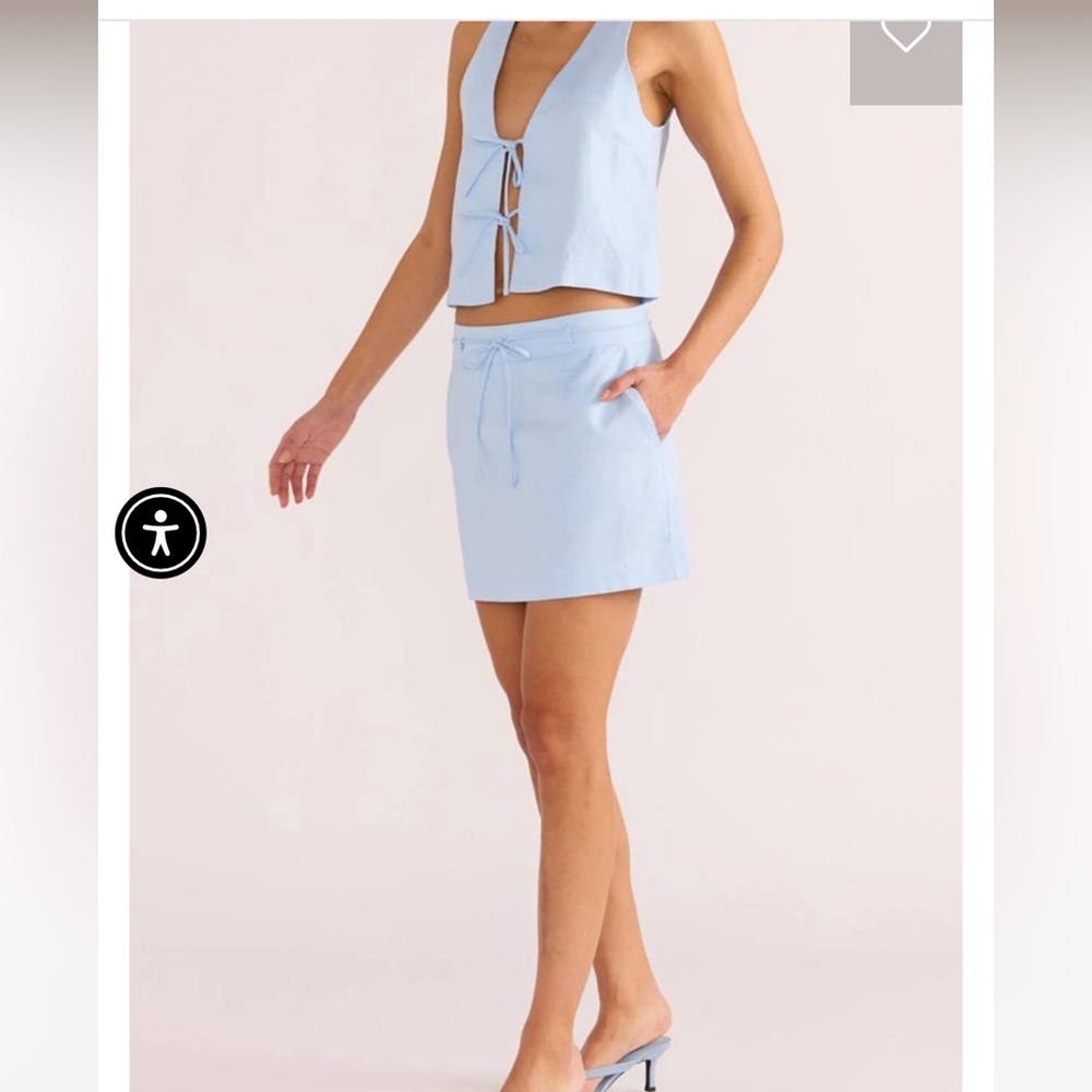 MINKPINK Light Blue Skirt